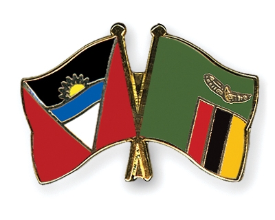 Fahnen Pins Antigua-und-Barbuda Sambia