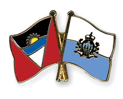 Fahnen Pins Antigua-und-Barbuda San-Marino