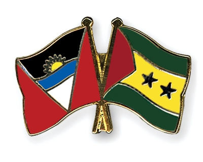 Fahnen Pins Antigua-und-Barbuda Sao-Tome-und-Principe