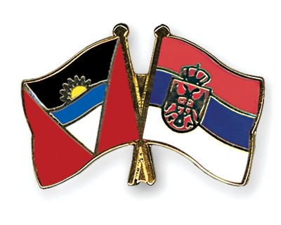 Fahnen Pins Antigua-und-Barbuda Serbien