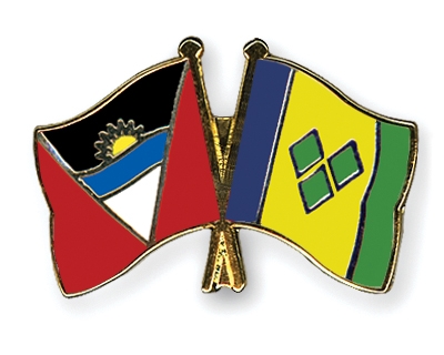Fahnen Pins Antigua-und-Barbuda St-Vincent-und-die-Grenadinen