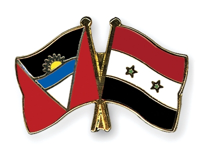 Fahnen Pins Antigua-und-Barbuda Syrien