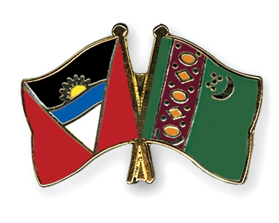 Fahnen Pins Antigua-und-Barbuda Turkmenistan