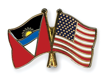 Fahnen Pins Antigua-und-Barbuda USA