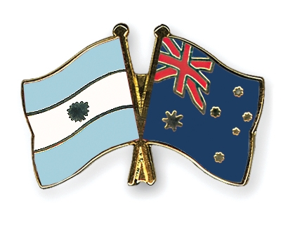 Fahnen Pins Argentinien Australien