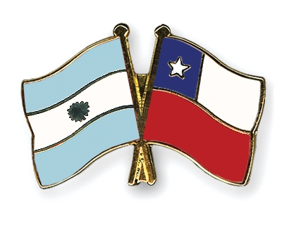 Fahnen Pins Argentinien Chile
