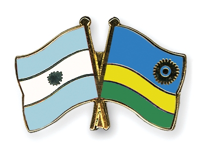 Fahnen Pins Argentinien Ruanda