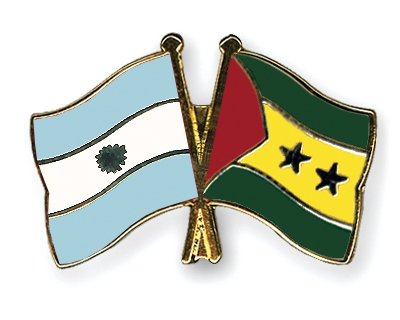 Fahnen Pins Argentinien Sao-Tome-und-Principe