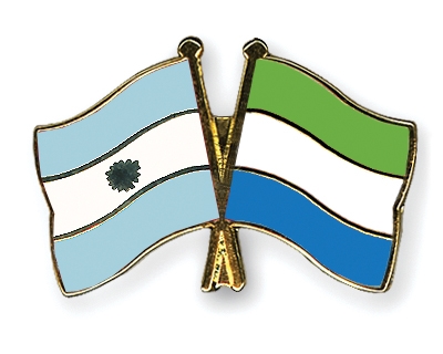 Fahnen Pins Argentinien Sierra-Leone