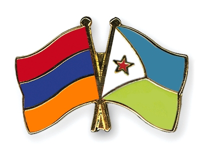 Fahnen Pins Armenien Dschibuti