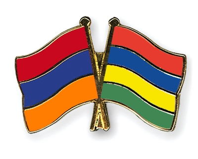 Fahnen Pins Armenien Mauritius