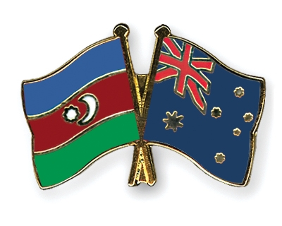 Fahnen Pins Aserbaidschan Australien