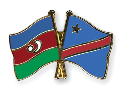 Fahnen Pins Aserbaidschan Kongo-Demokratische-Republik