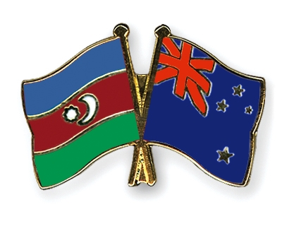 Fahnen Pins Aserbaidschan Neuseeland