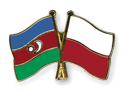 Fahnen Pins Aserbaidschan Polen