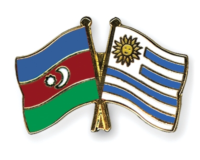 Fahnen Pins Aserbaidschan Uruguay