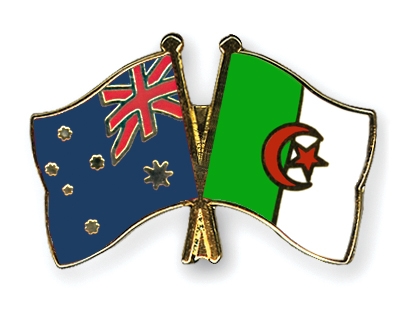 Fahnen Pins Australien Algerien