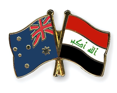 Fahnen Pins Australien Irak