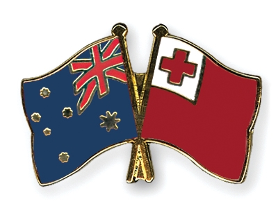 Fahnen Pins Australien Tonga