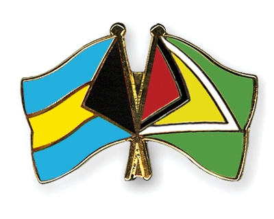 Fahnen Pins Bahamas Guyana