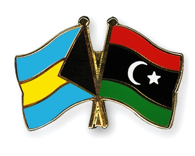 Fahnen Pins Bahamas Libyen