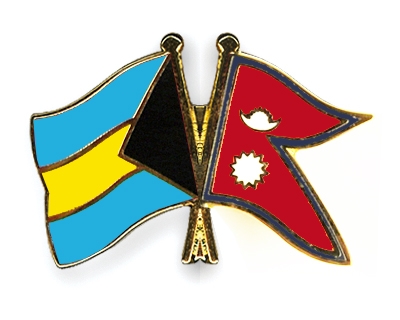Fahnen Pins Bahamas Nepal