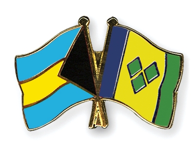 Fahnen Pins Bahamas St-Vincent-und-die-Grenadinen