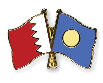 Fahnen Pins Bahrain Palau