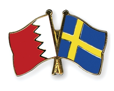 Fahnen Pins Bahrain Schweden
