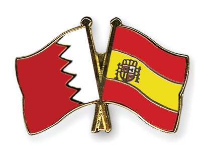 Fahnen Pins Bahrain Spanien