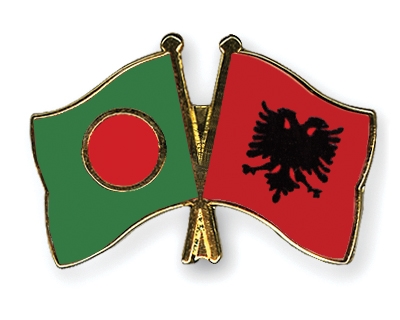 Fahnen Pins Bangladesch Albanien