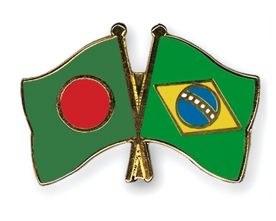 Fahnen Pins Bangladesch Brasilien
