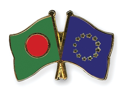 Fahnen Pins Bangladesch Europa