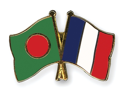 Fahnen Pins Bangladesch Frankreich