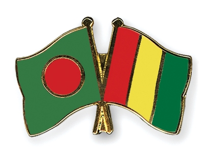 Fahnen Pins Bangladesch Guinea