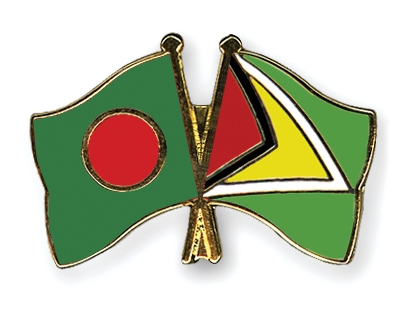 Fahnen Pins Bangladesch Guyana
