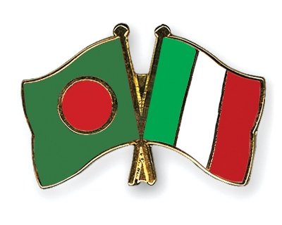Fahnen Pins Bangladesch Italien