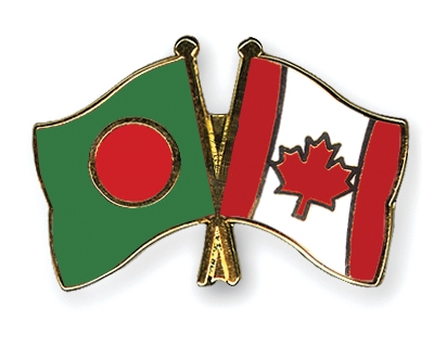 Fahnen Pins Bangladesch Kanada