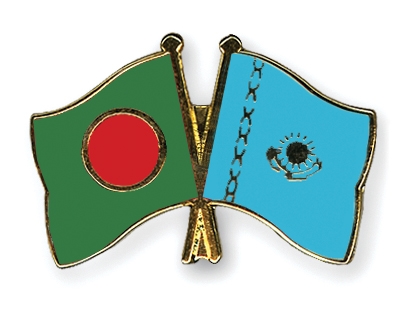 Fahnen Pins Bangladesch Kasachstan