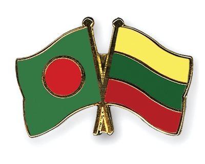 Fahnen Pins Bangladesch Litauen