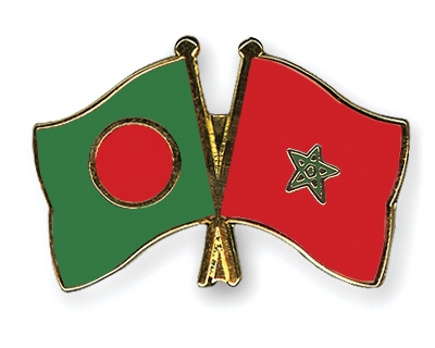 Fahnen Pins Bangladesch Marokko