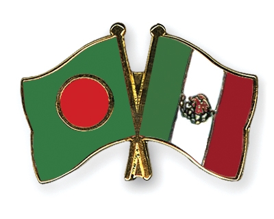 Fahnen Pins Bangladesch Mexiko