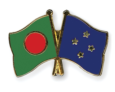 Fahnen Pins Bangladesch Mikronesien