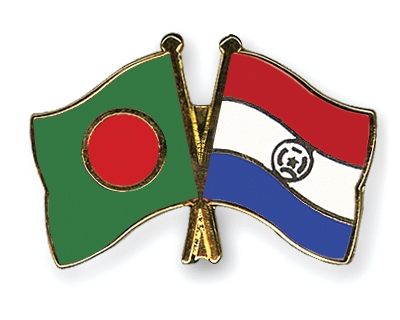Fahnen Pins Bangladesch Paraguay