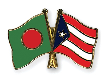 Fahnen Pins Bangladesch Puerto-Rico