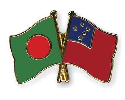 Fahnen Pins Bangladesch Samoa