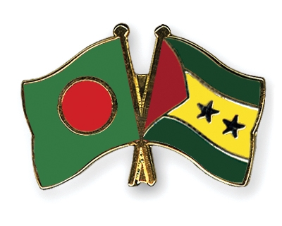 Fahnen Pins Bangladesch Sao-Tome-und-Principe