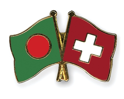 Fahnen Pins Bangladesch Schweiz