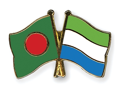 Fahnen Pins Bangladesch Sierra-Leone