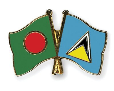 Fahnen Pins Bangladesch St-Lucia